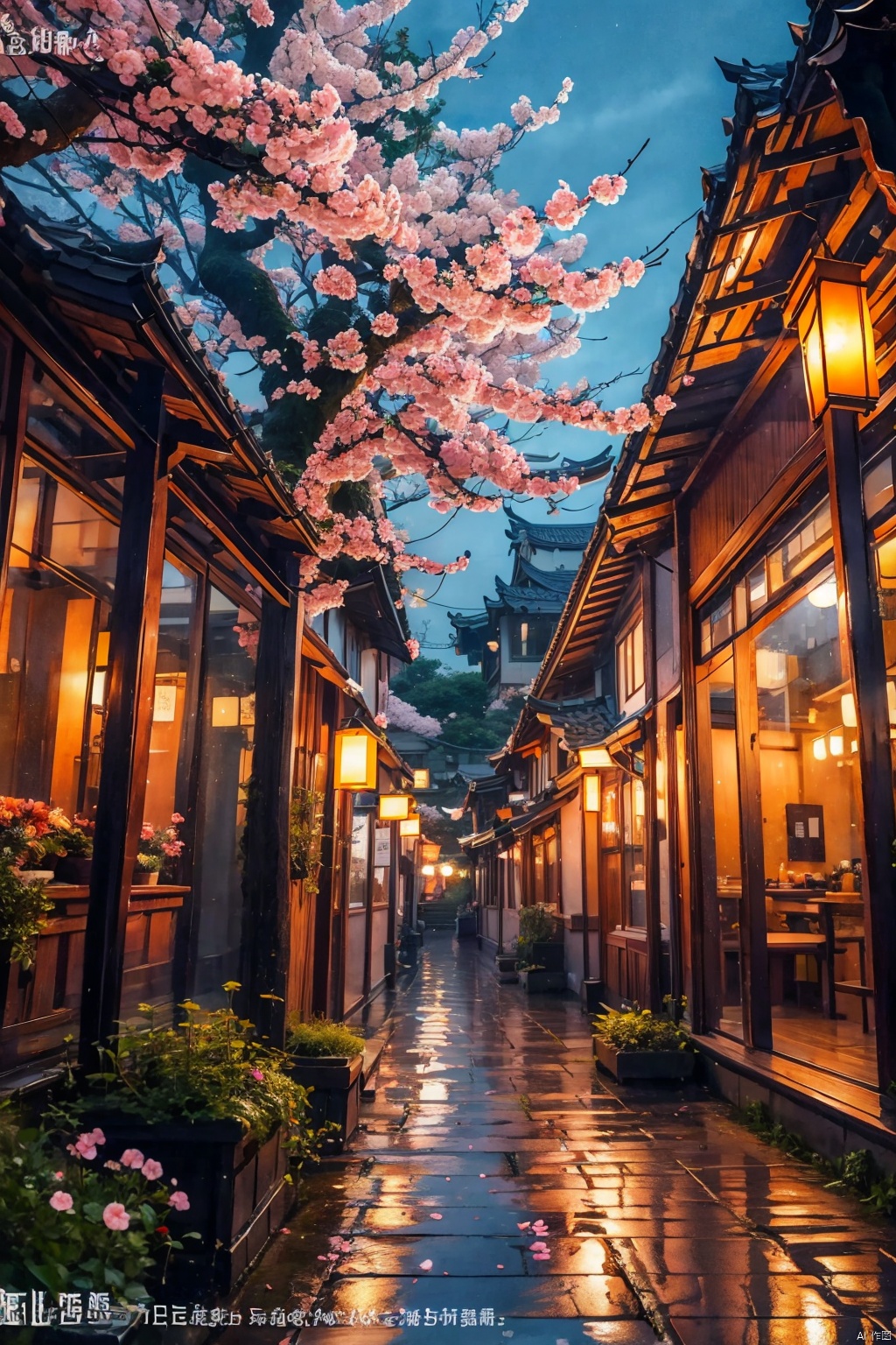 flower
￼
outdoors
￼
artist name
￼
tree
￼
no humans
￼
window
￼
night
￼
cherry blossoms
￼
building
￼
scenery
￼
lantern
￼
architecture
￼
east asian architecture
￼
￼
