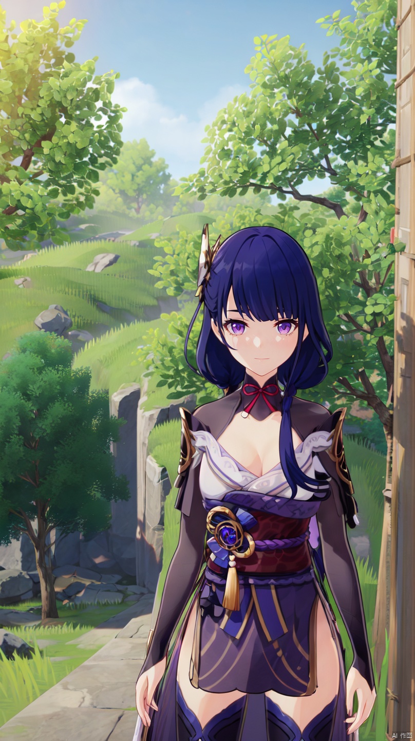  a girl,,upper_body,purple eyes,fu_r_y,mature_female,short_twintails,