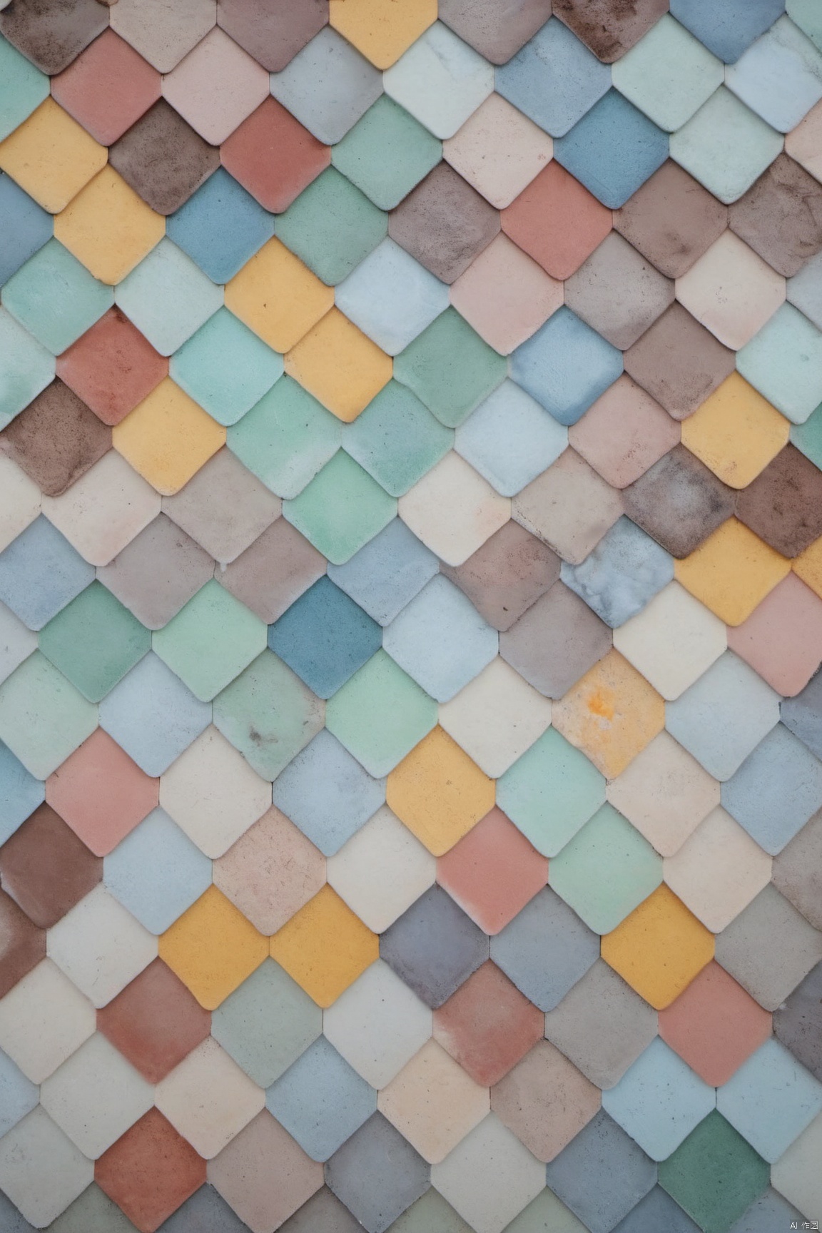  Colorful_Tiles,Colorful tiles,Colorful,square tiles,low saturation color,meranti color,Healing,Real, master photography