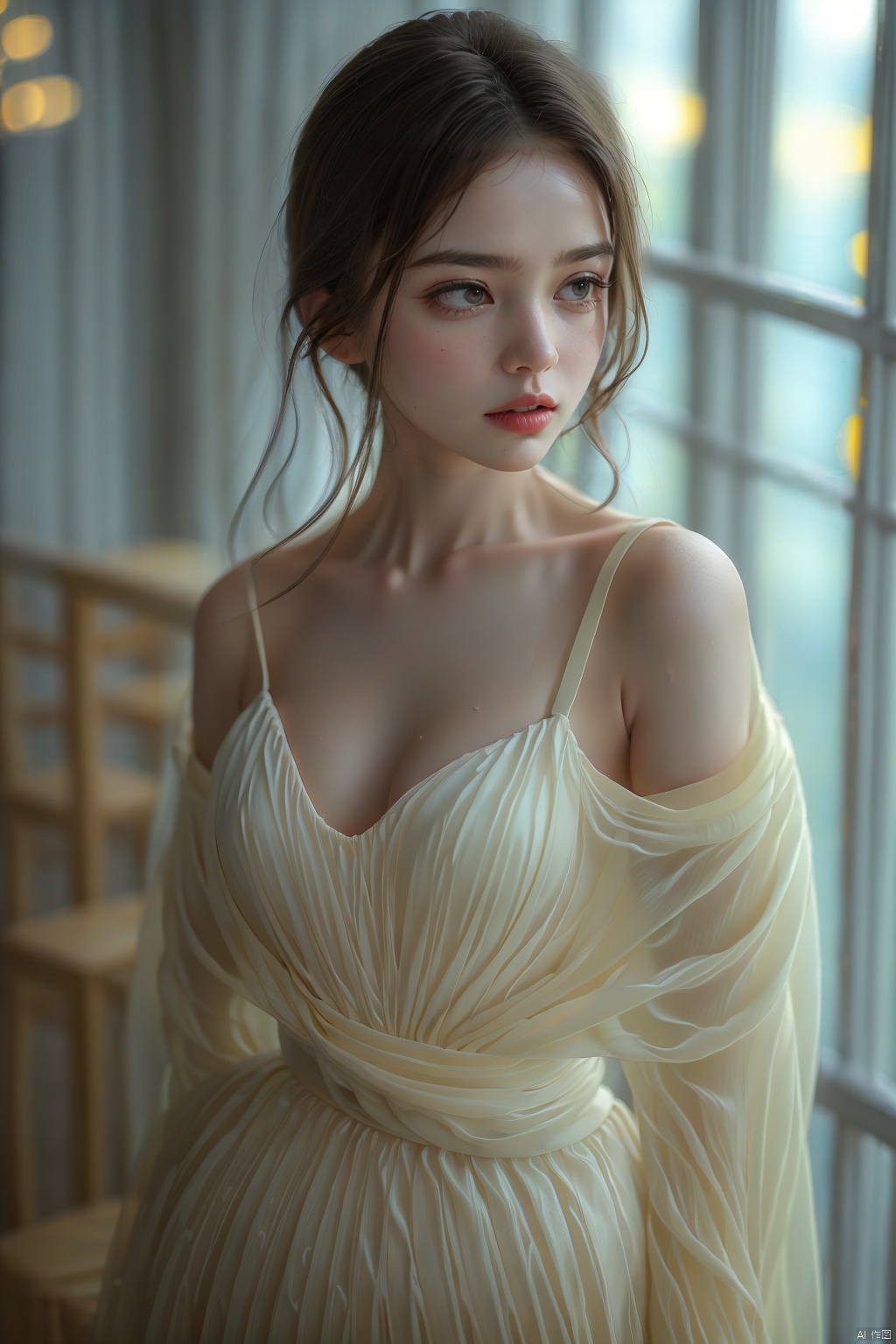 1girl,solo,looking at viewer,cleavage,falling,rippling autumn waters,serene autumn:1.5,bsurdres,highly detailed,official art,extremely detailed CG,unity 8k wallpaper,best quality,masterpiece,cheongsam,embroidered jacket,silk pants,jade accessories, xl, yy