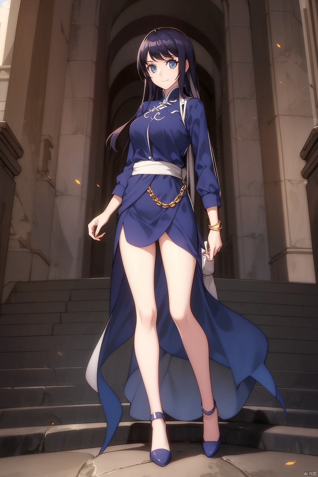 Full body shot.