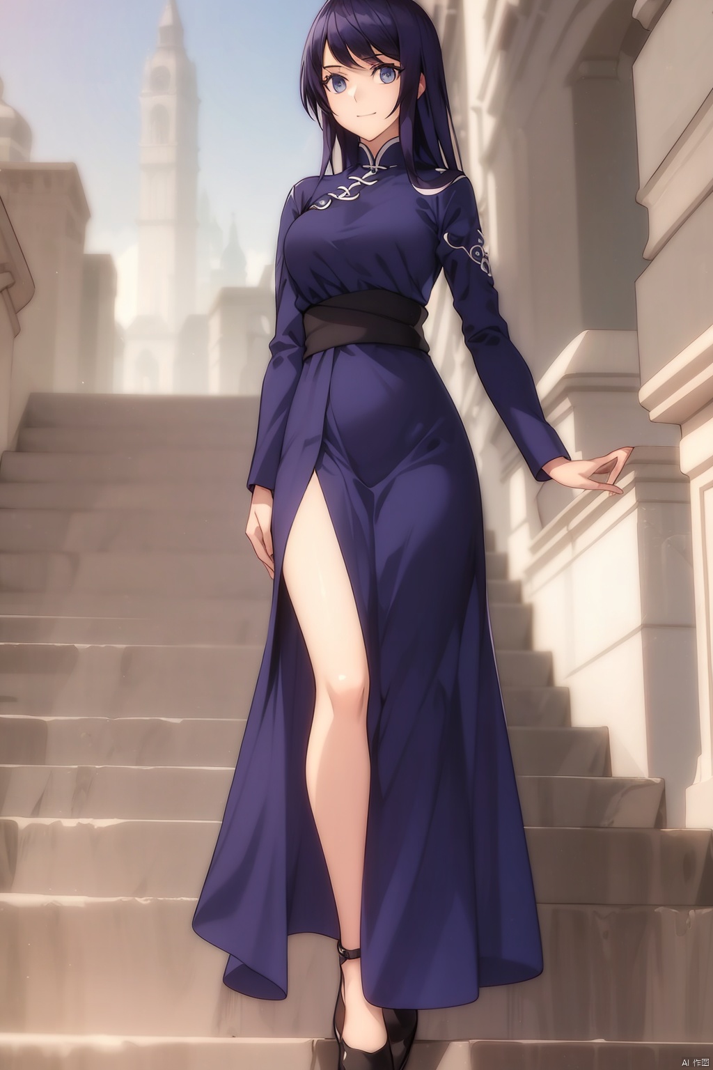 Full body shot.