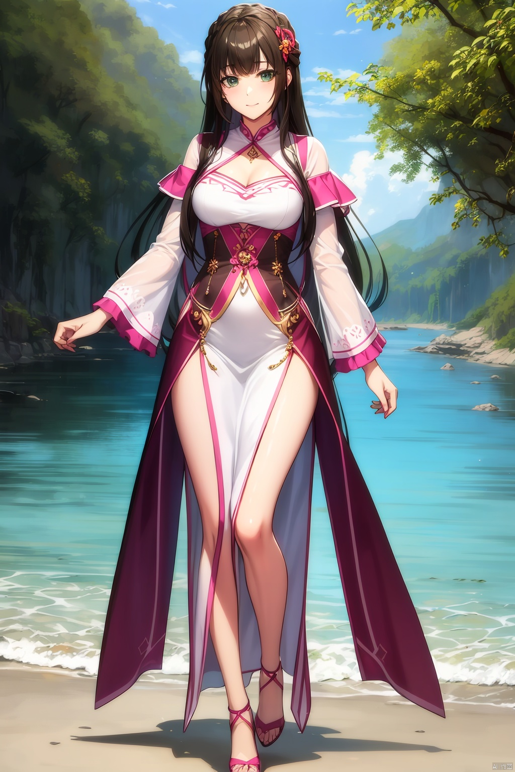 Full body shot.