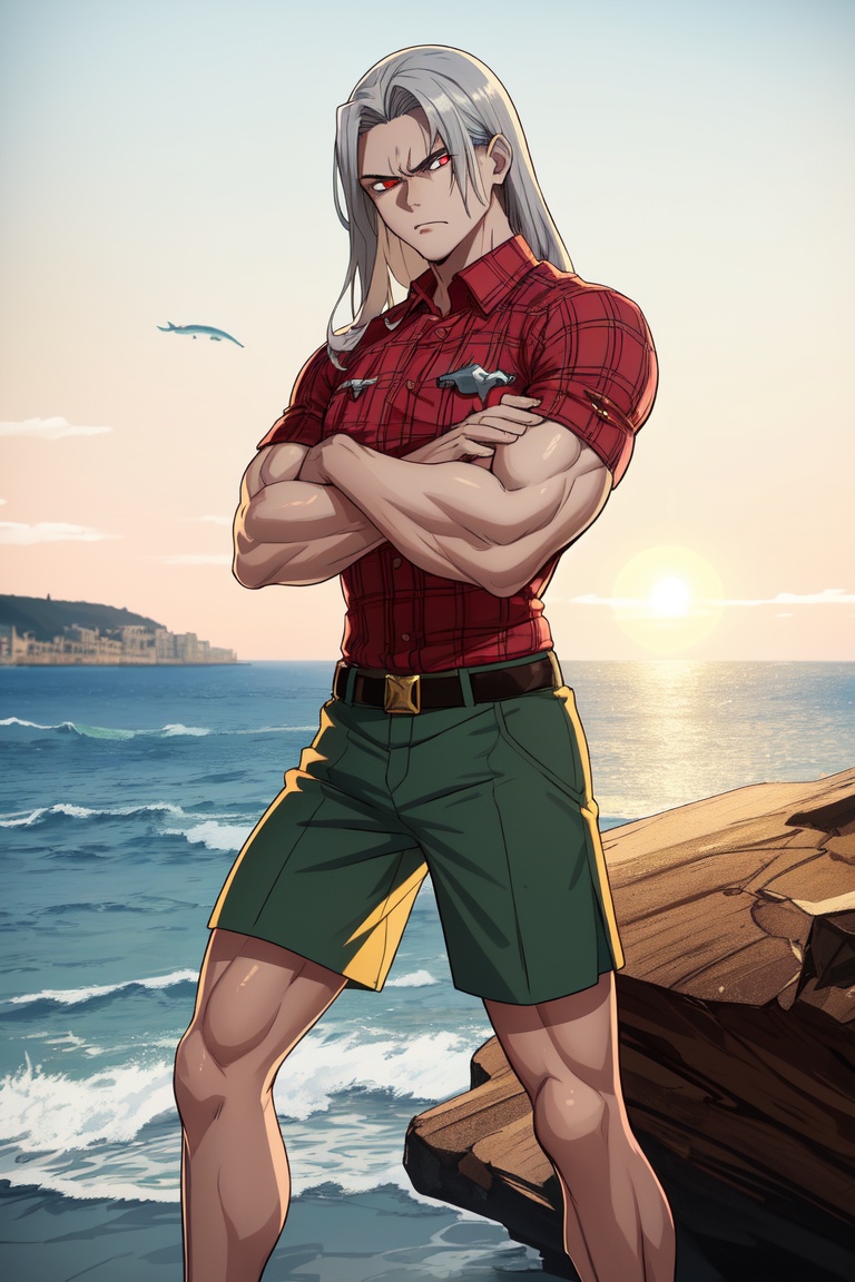 Very detailed. High quality. masterpiece. medium shot,  1 boy,  skin color silver skin color on Tensor.Art