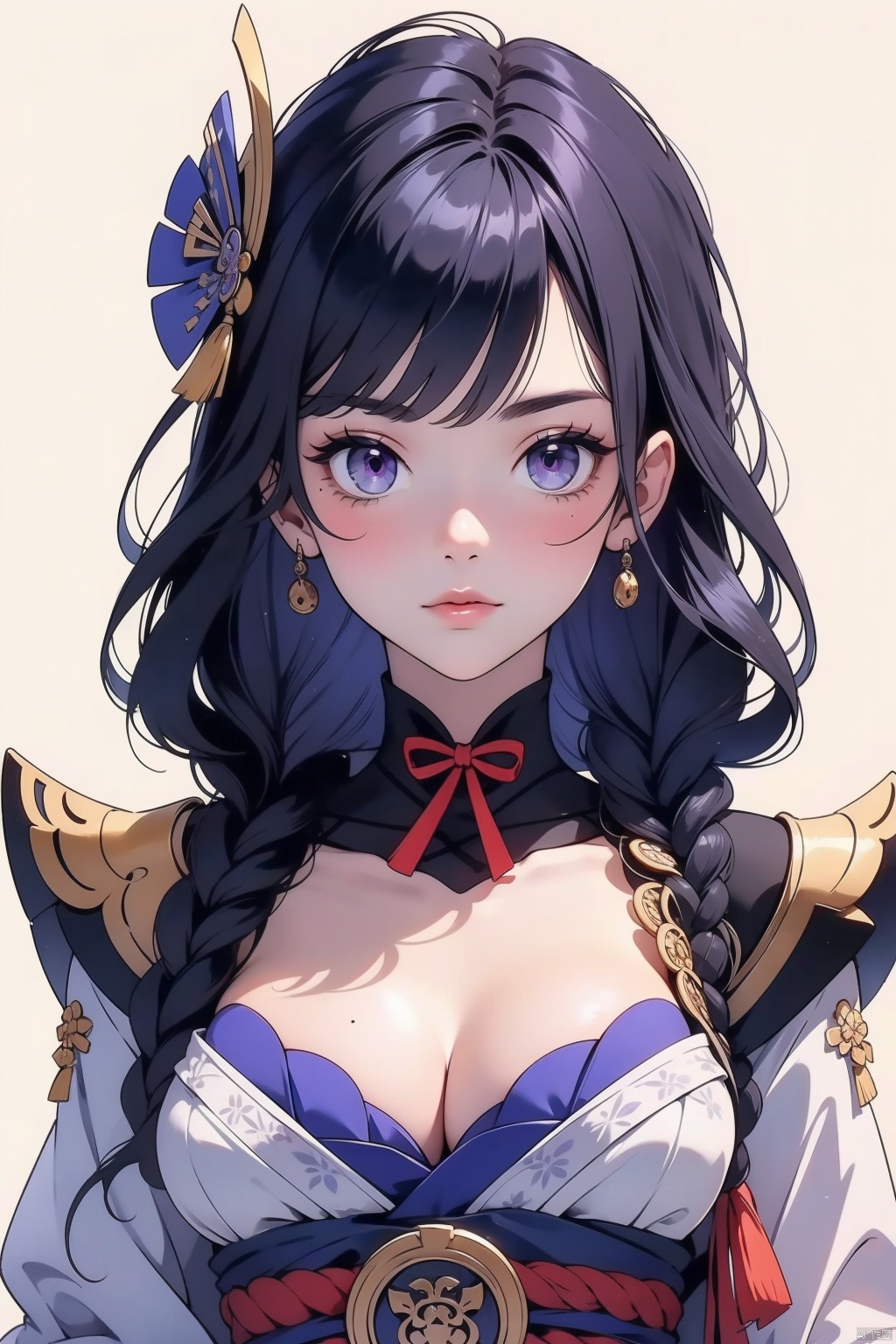 raiden shogun,  solo,  1girl on Tensor.Art