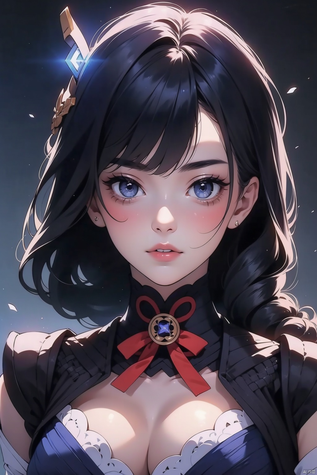 raiden shogun,  solo,  1girl on Tensor.Art