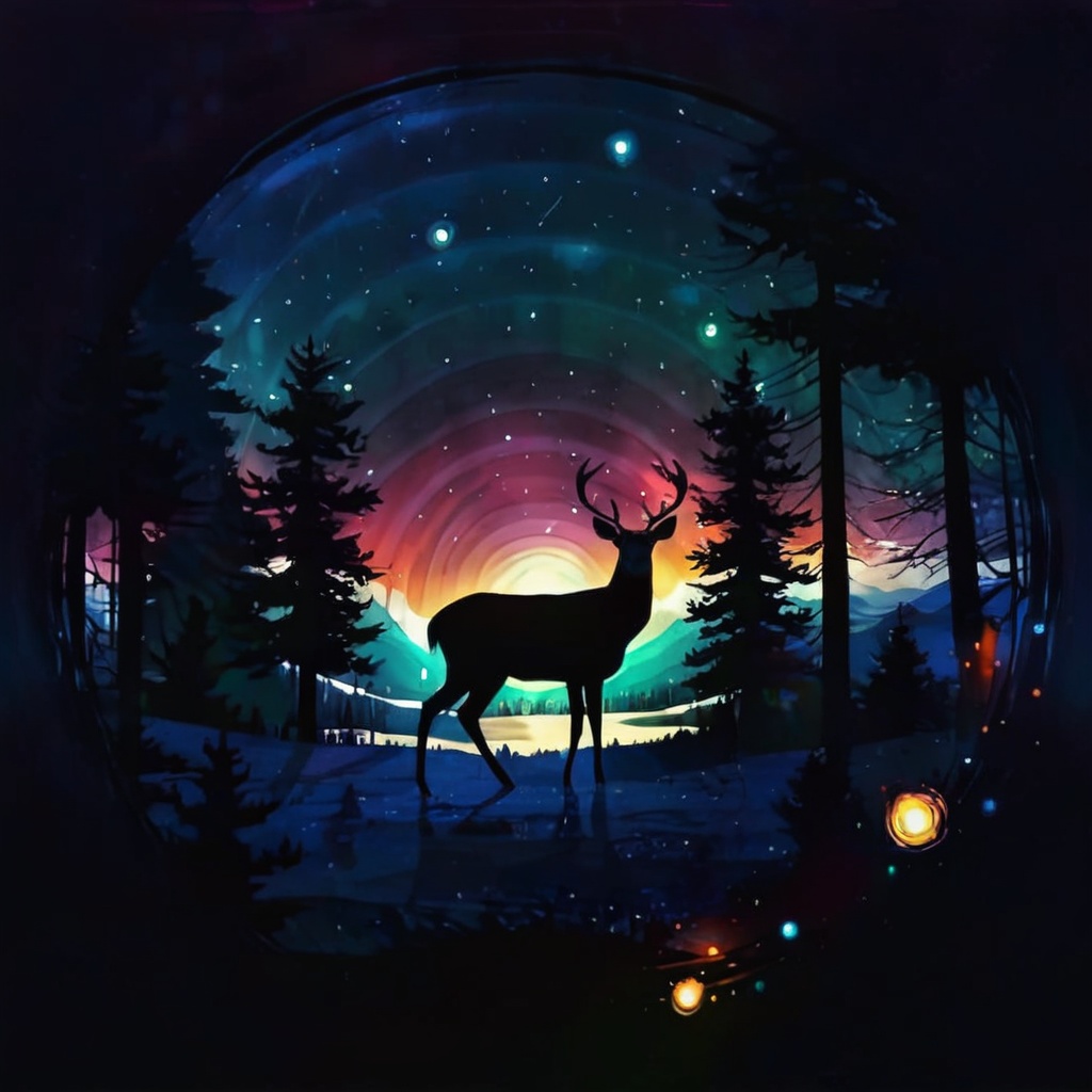 1 deer,  (Circle),  SoraSleepAI on Tensor.Art