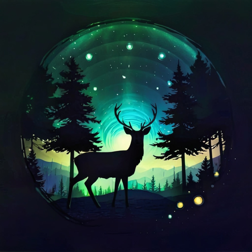 1 deer,  (Circle),  SoraSleepAI on Tensor.Art