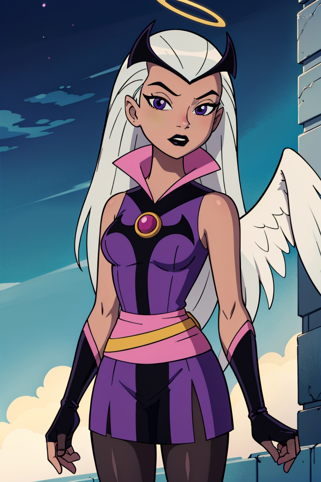 1girl,  solo,  angel wings on Tensor.Art
