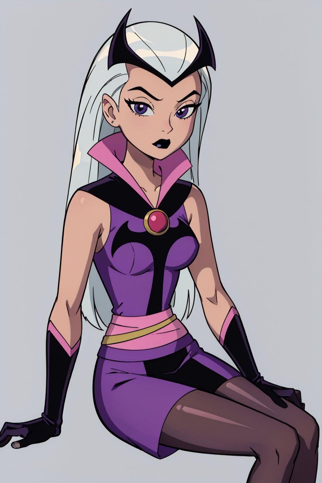 1girl,  solo,  grey hair on Tensor.Art
