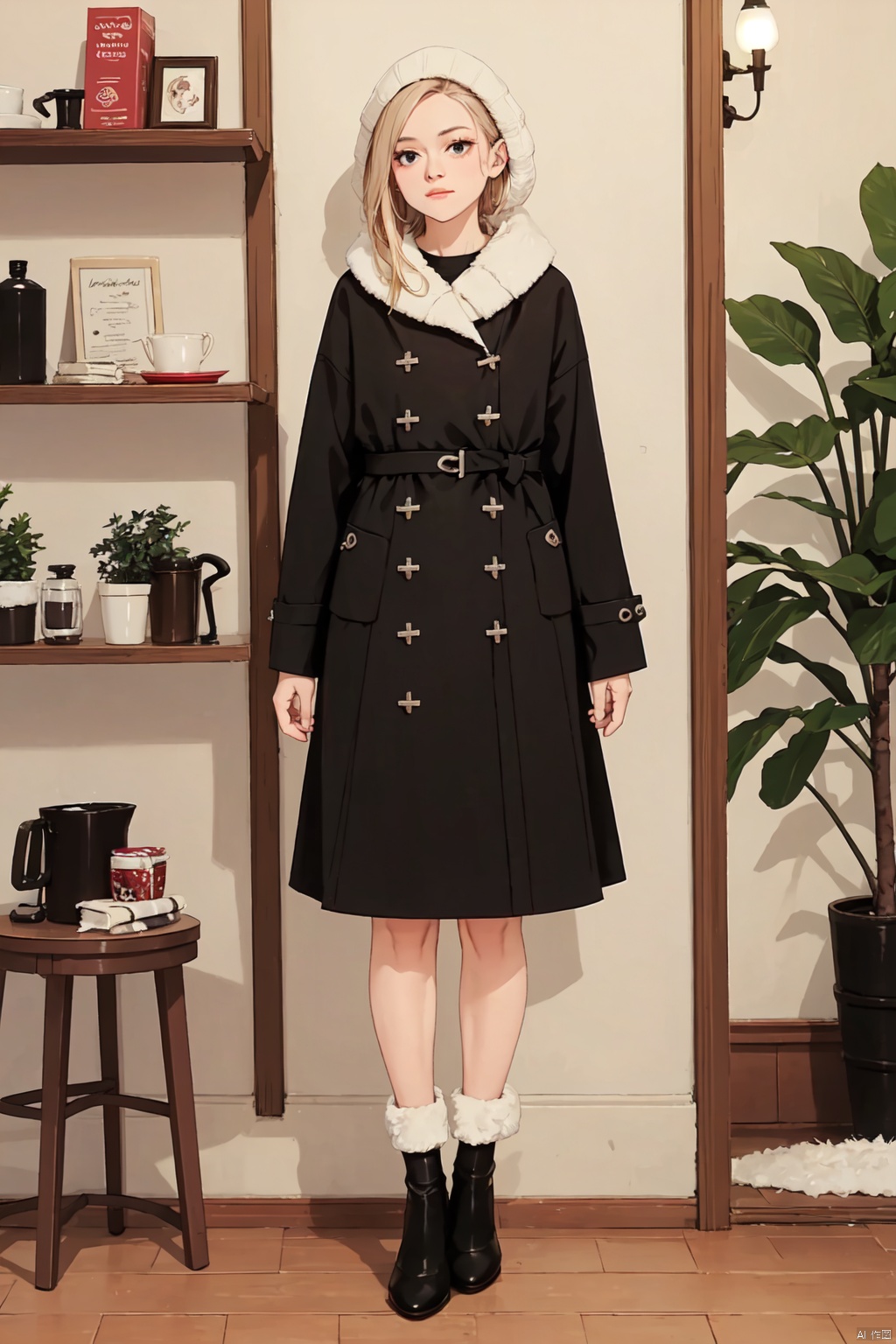  Bestquality,8k,(((masterpiece))),((bestquality)),(full_body:1.2), solo, , winter dress
