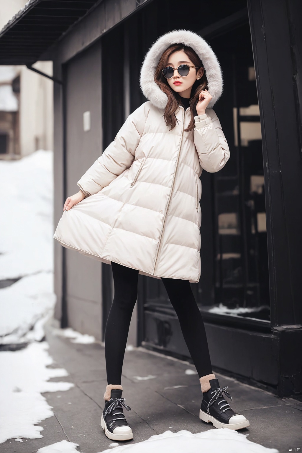  Bestquality,8k,(((masterpiece))),((bestquality)),(full_body:1.2), solo, , winter dress