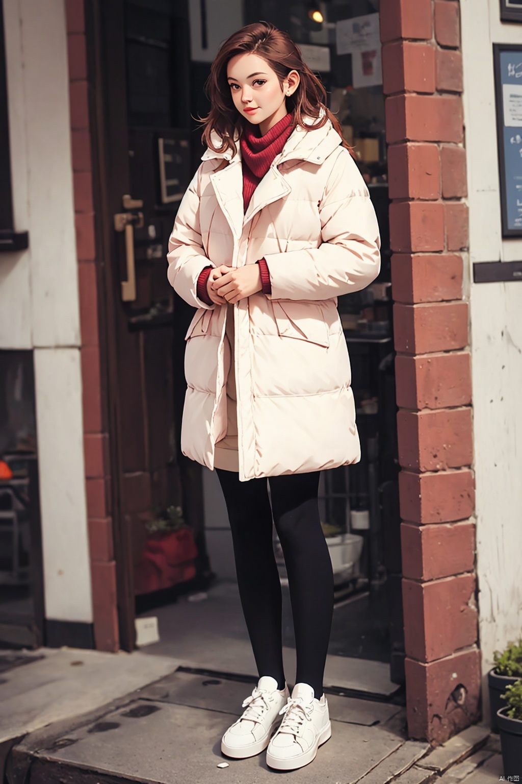  Bestquality,8k,(((masterpiece))),((bestquality)),(full_body:1.2), solo, , winter dress