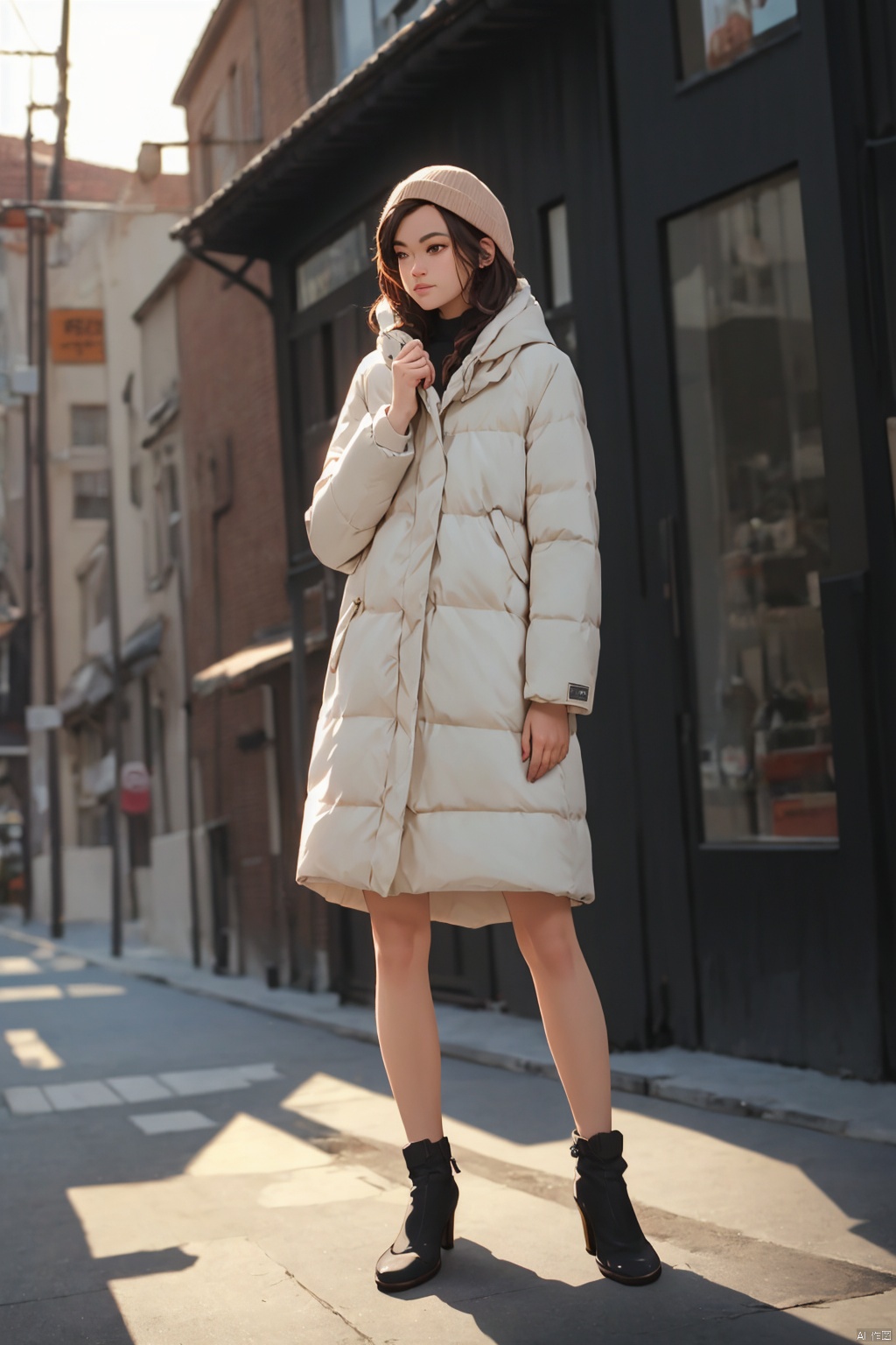  Bestquality,8k,(((masterpiece))),((bestquality)),(full_body:1.2), solo, , winter dress