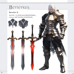 Armored Berserker, with silver European style relief and Gothic patterned armor, imposing, wielding weapons, wielding a long sword, flowing white hair, light and shadow, 8k, high-precision details, silver gray gold armor, shining eyes, wilderness background, chest armor details, shoulder armor details, clear contours, sparkling armor texture, full body armor, wrist guards, intricate details, correct hand structure, clear hand structure, detailed node diagram, reference chart, Role concept,Role Focus