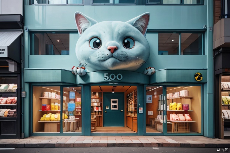  Store logo,animal,Modern shops,（Concrete architecture：1.05）
