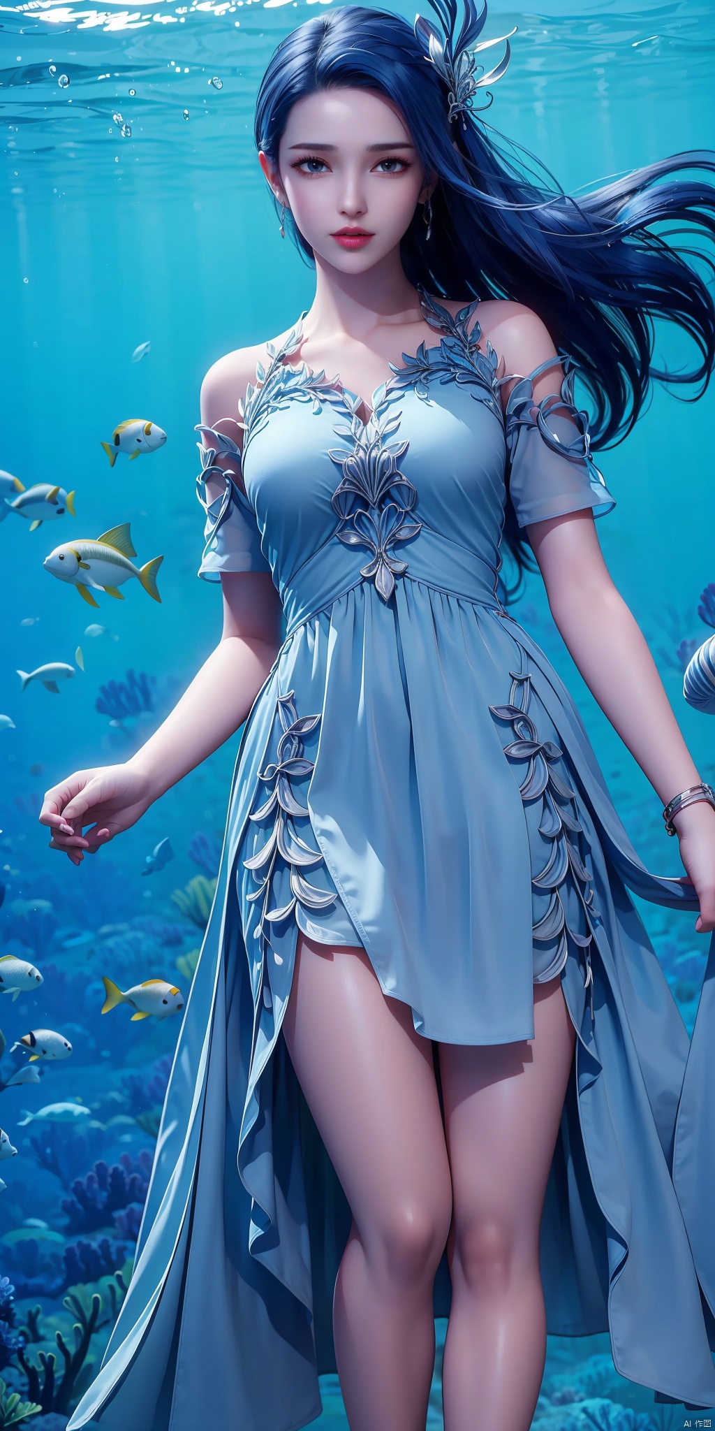 High definition image quality,  half body,  a beautiful woman by 蓝银草的小白兔 on Tensor.Art
