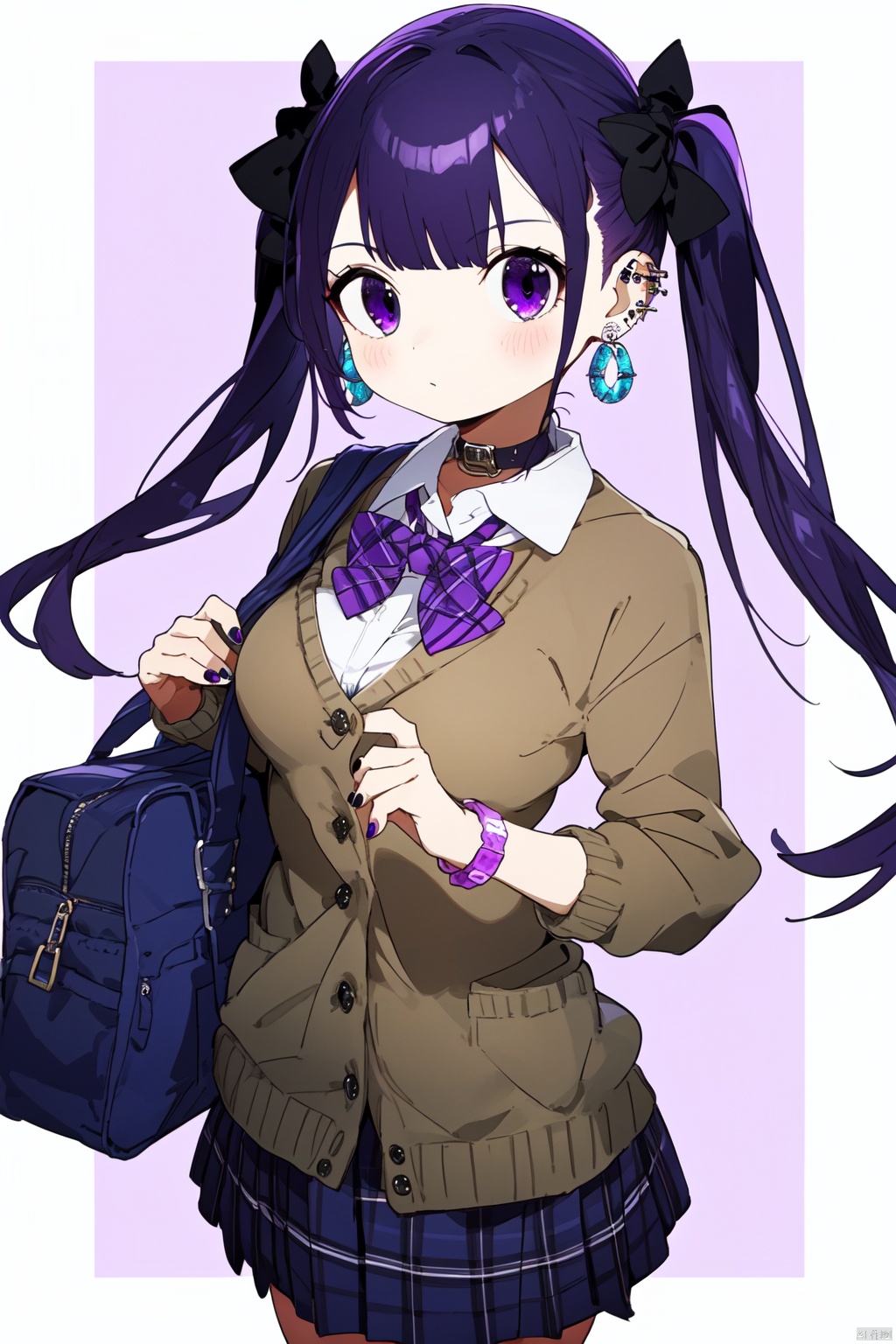 1girl,  solo,  purple_hair by 叫我浅笑大人就好了 on Tensor.Art