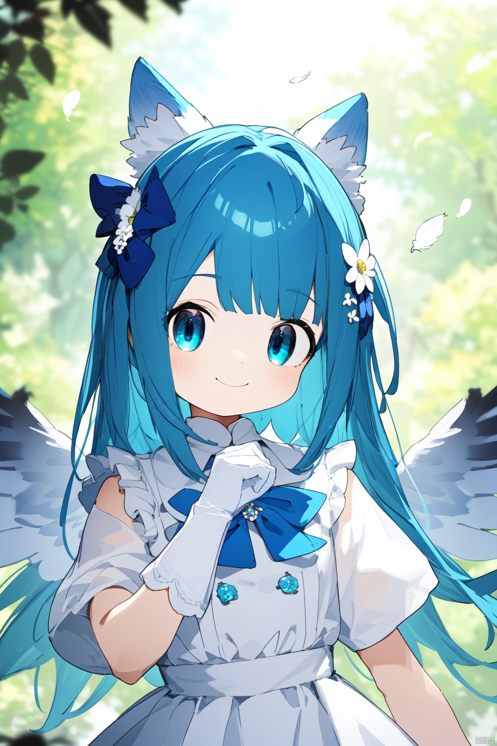1girl,  solo,  white_wings by 叫我浅笑大人就好了 on Tensor.Art