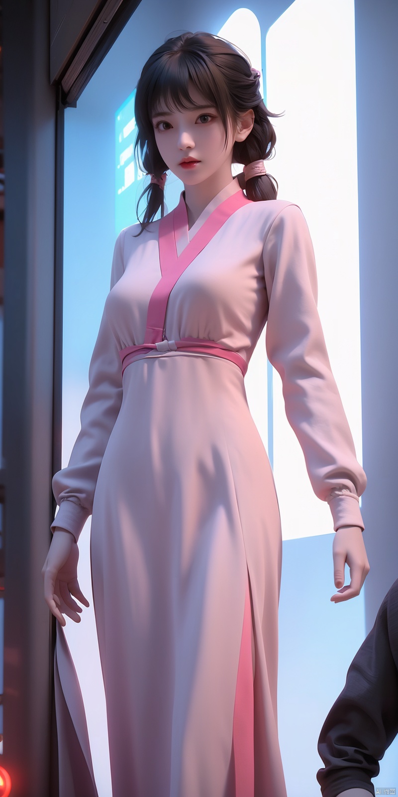  The TVGirl,mecha technology suit,standing,big chest,37-point lens,weird style,cyberpunk style,LXQ, sujieyu, JPE, hanyouniang