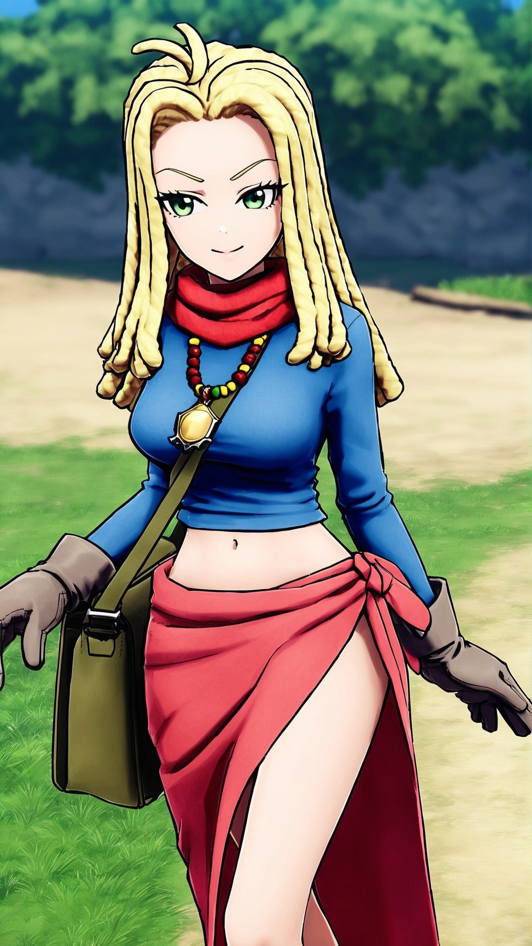 Ann,  blonde hair,  reggae hair style on Tensor.Art