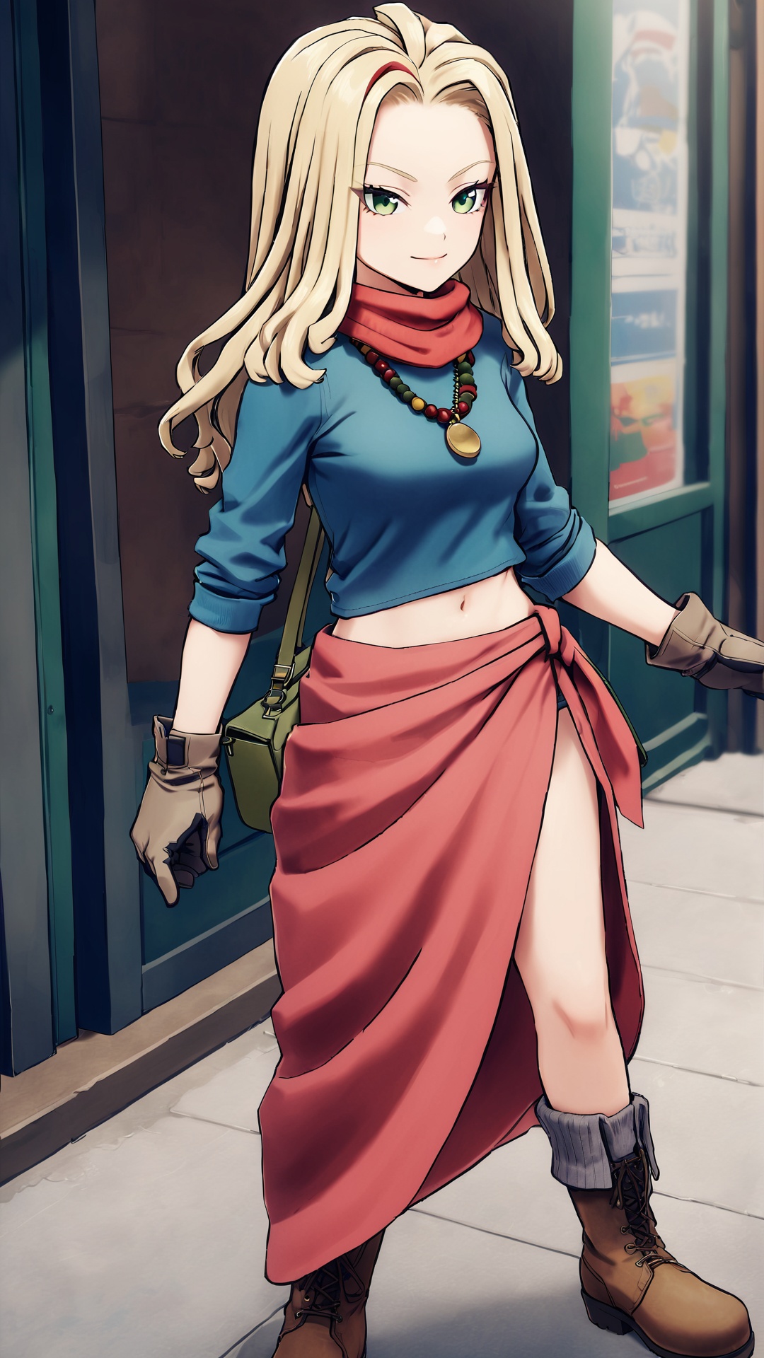 Ann,  blonde hair,  reggae hair style on Tensor.Art