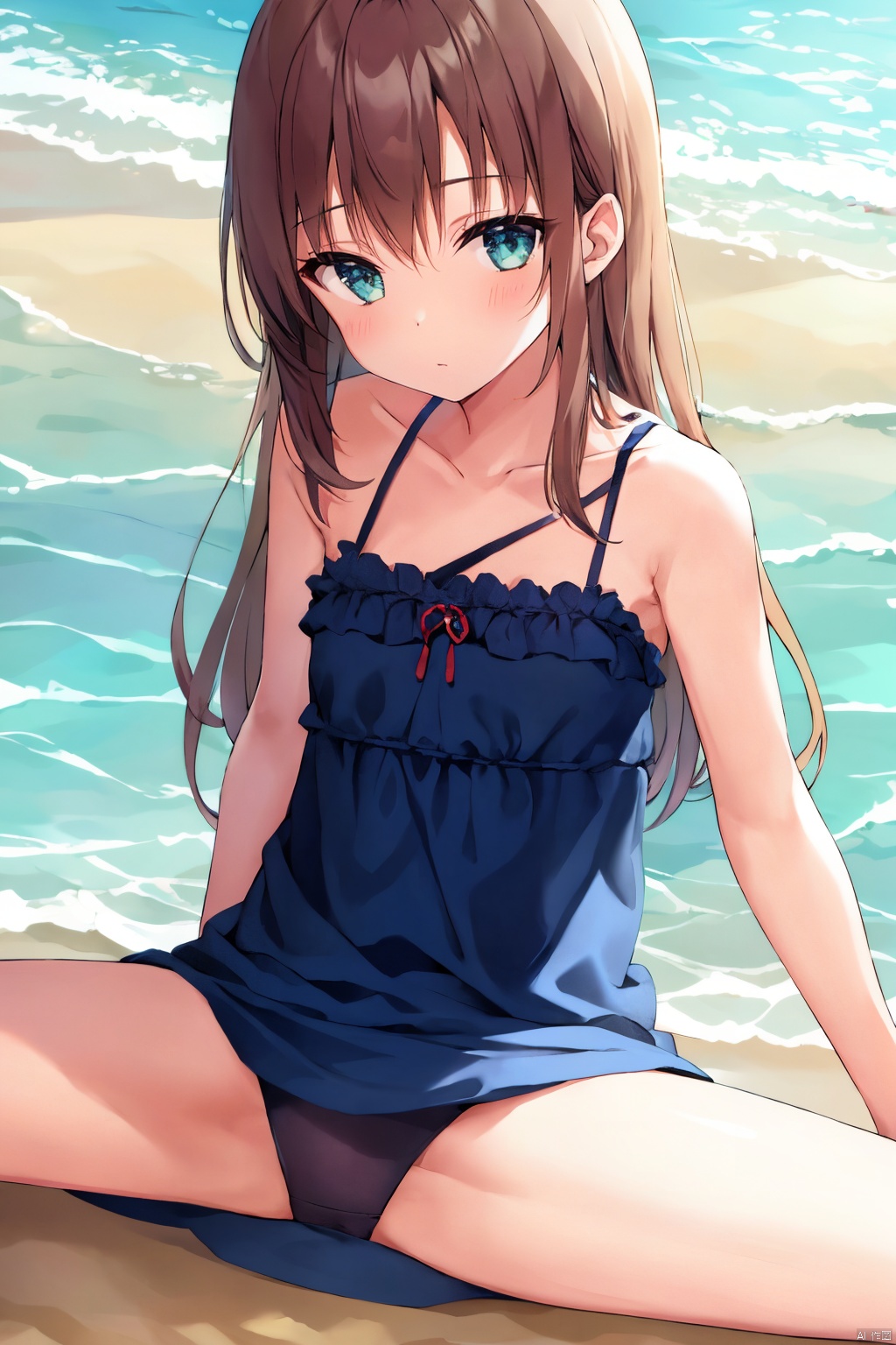 1girl,  solo,  ocean on Tensor.Art