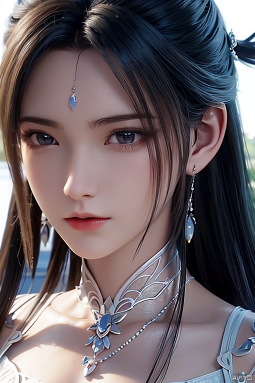  (RAW photo:1.2), (photorealistic:1.4),(intricate details:1.2),(masterpiece:1.3),(best quality:1.4), (ultra highres:1.2),1girl,jewelry, earrings, solo, pointy_ears, necklace, chang