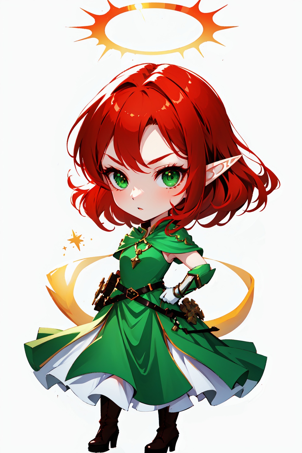 Badass girl,  White background,  full body image on Tensor.Art