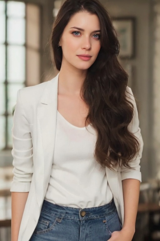 Hyperrealistic full body photo of 1girl,  realistic face,  realistic eyes on Tensor.Art
