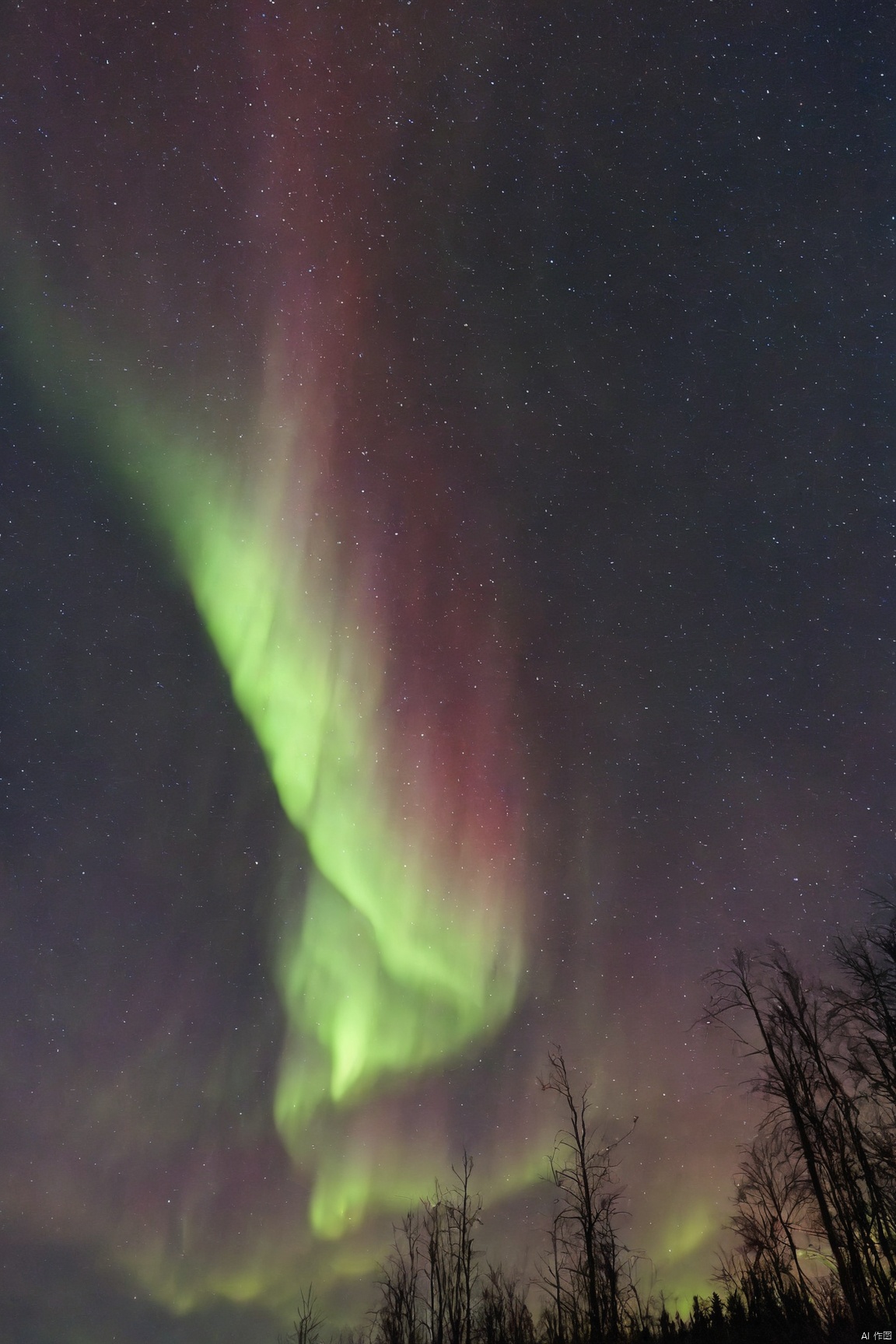 X-aurora,nature,night sky,scenery,outdoors