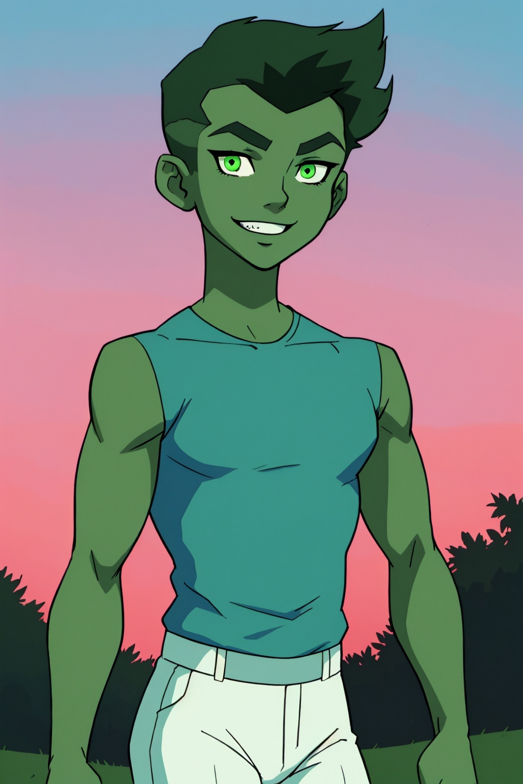 Beast_boy,  1boy,  solo on Tensor.Art