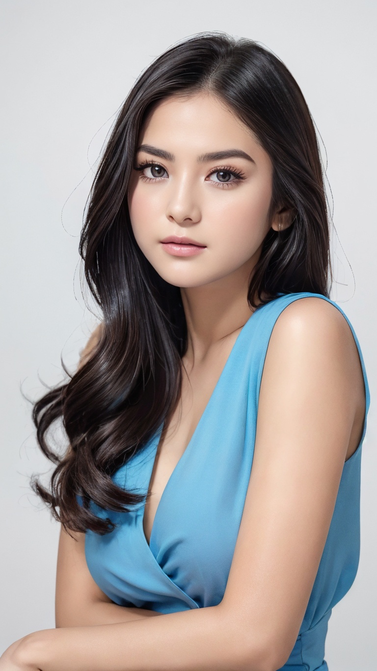 fashion photoshoot of an beautiful thai woman,  little smile,  model on Tensor.Art