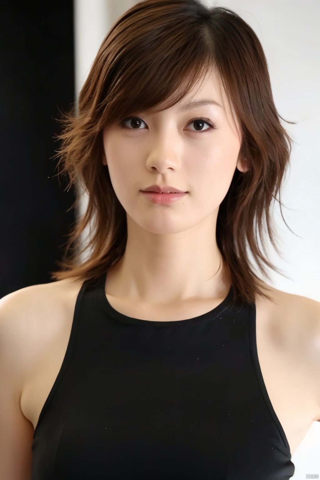  realistic, mole, 1girl