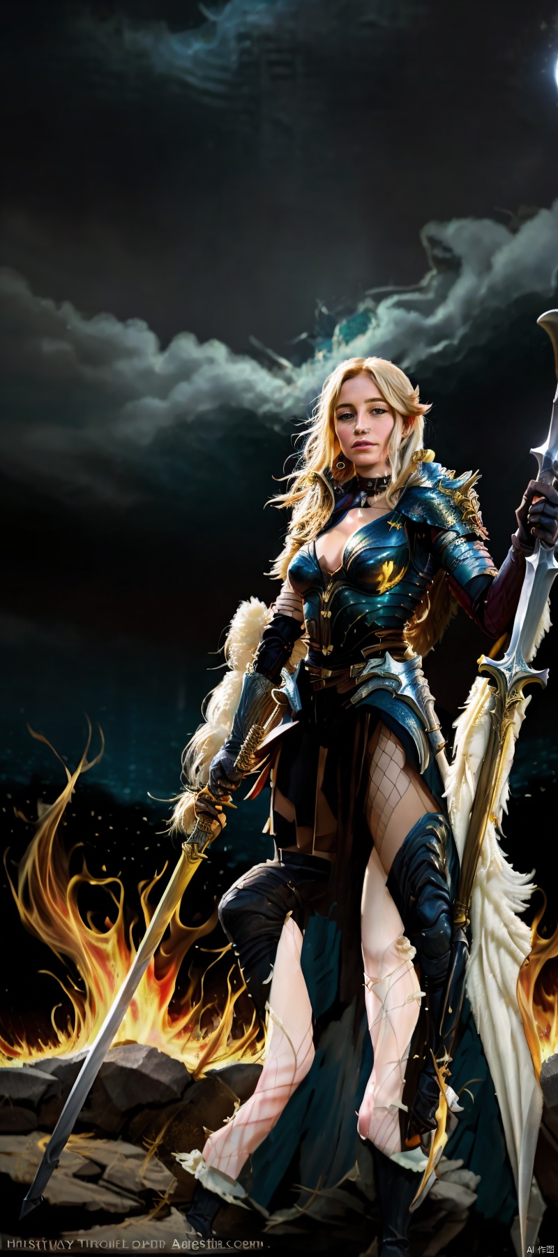 1 girl, Flame body, masterpiece, top quality,phoenix dark is x-men, beautiful and aesthetic:1.2, (1girl:1.3), (full body:1.5),red suitbody ,looking at viewer,fire hair, extreme detailed,(fire hands:1.5),fire,smoke,goddess, detailed, detail fingers, detail face, masterpiece,ultra realistic,32k,extremely detailed CG unity 8k wallpaper, best quality, Cinematic photography, movie mood, cinematic light, compelling composition, storytelling elements, conveys emotion, mood, and narrative depth, creating visually striking images that feel like still frames from a film, Cinematic portrait photography, capture subject in a way that resembles a still frame from a movie, cinematic lighting, story, narrative quality, drawing viewers into the scene and evoking a sense of cinematic immersion, capturing emotion, professional, engaging, compelling composition, night photography, nocturnal beauty, city lights, starry skies, celestial wonders, moonlit landscapes, urban glow, capturing the essence of darkness, ethereal atmosphere, dramatic shadows, magical ambiance, long exposure techniques, expert use of light sources, Heavenly Breasts,COLORFUL GRADIENT,score_9_up score_8_up score_7_up,DAMIMI,Spear and Shield,UTASHIMADG fishnets mecha leotard armor, HKMAGIC,Wearing fist gauntlets, HKSTYLE,MECHA ANGEL SOLDIER,((Hold spear and Shield:1.5)),Wielding battlehammer,(wielding katana:1.2),2000S (STYLE) RETRO ARTSTYLE,1990S (STYLE) RETRO ARTSTYLE,MAD-HVYBDYARMR HEAVY BODY ARMOr, wings, Armor,Warrior, ROBOT,FEMTERMINATORCOS