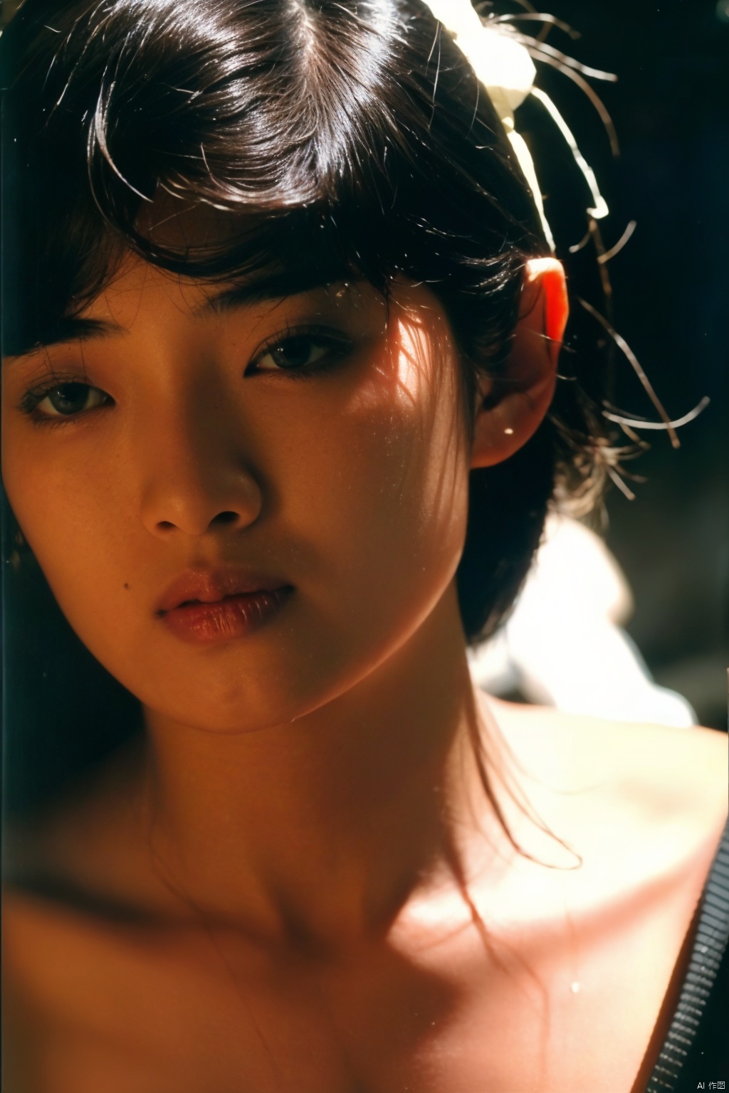 realistic,  1girl,  ( chiaroscuro by SUNSHINE on Tensor.Art