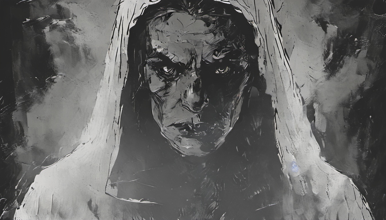 a ghost looking at the camera on Tensor.Art