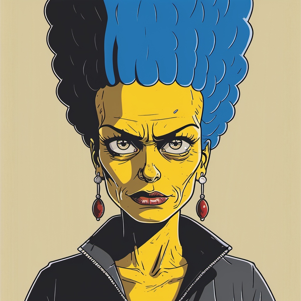 Marge Simpson in a deadly look on Tensor.Art