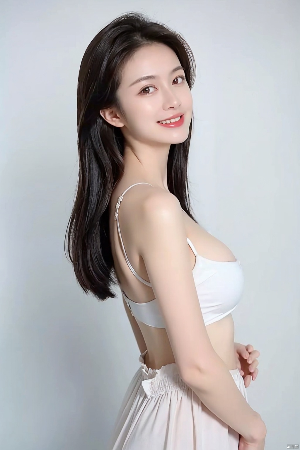  Dim, scattered, backlit, beautiful sky,Long hair reaching the waist, (long hair flying: 1.1),The skirt is very long. Women, big breasts,curvy body,full_body,smiling, full chested, bare feet, silver jewelry, elegant, lightweight, confident, flower posture, wisdom, charming charm, purity, nobility, artistry, beauty, (best quality), masterpiece, highlights, (original), extremely detailed wallpaper, (original: 1.5), (masterpiece: 1.3), (high resolution: 1.3), (an extremely detailed 32k wallpaper: 1.3), (best quality), Highest image quality, exquisite CG, high quality, high completion, depth of field, (girl: 1.5), (an extremely delicate and beautiful girl: 1.5), (perfect whole body details: 1.5), beautiful and delicate nose, beautiful and delicate lips, beautiful and delicate eyes, (clear eyes: 1.3), beautiful and delicate facial features, beautiful and delicate face, hand processing, hand optimization, hand detail optimization, hand detail processing, detailed beautiful clothes, complex details, Extreme detail portrayal, HDR, detailed background, realistic, (transparent PV iridescent colors: 1.3),FUJI,Film(/FUJI/),bj_Alice,LOMO, smile, swimsuit