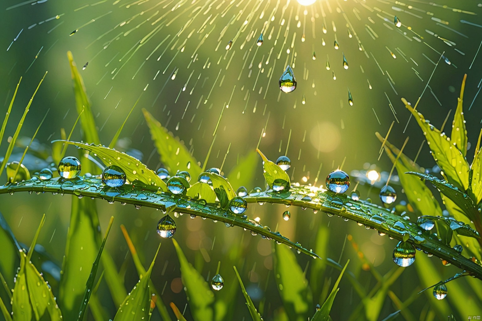  (

Rain and dew                     

:) 

Natural light
Daytime sunlight
Representative,boutique, Masterpiece, 
High Quality, Best Quality, 
4K, 8K,Ultra HD,high res, 
Full Detail,Exquisite Detail, Super Detail, 
