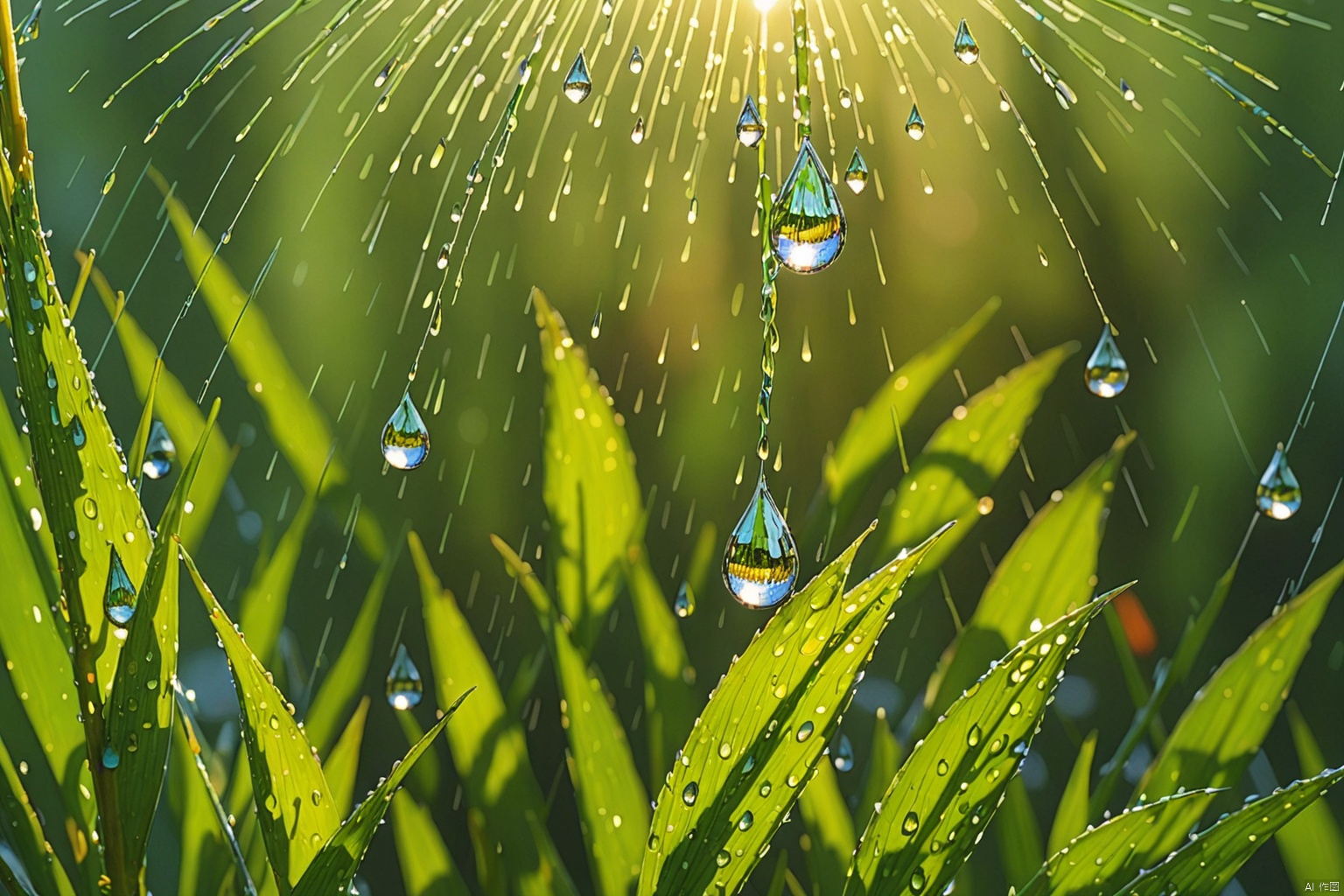  (

Rain and dew                     

:) 

Natural light
Daytime sunlight
Representative,boutique, Masterpiece, 
High Quality, Best Quality, 
4K, 8K,Ultra HD,high res, 
Full Detail,Exquisite Detail, Super Detail, 
