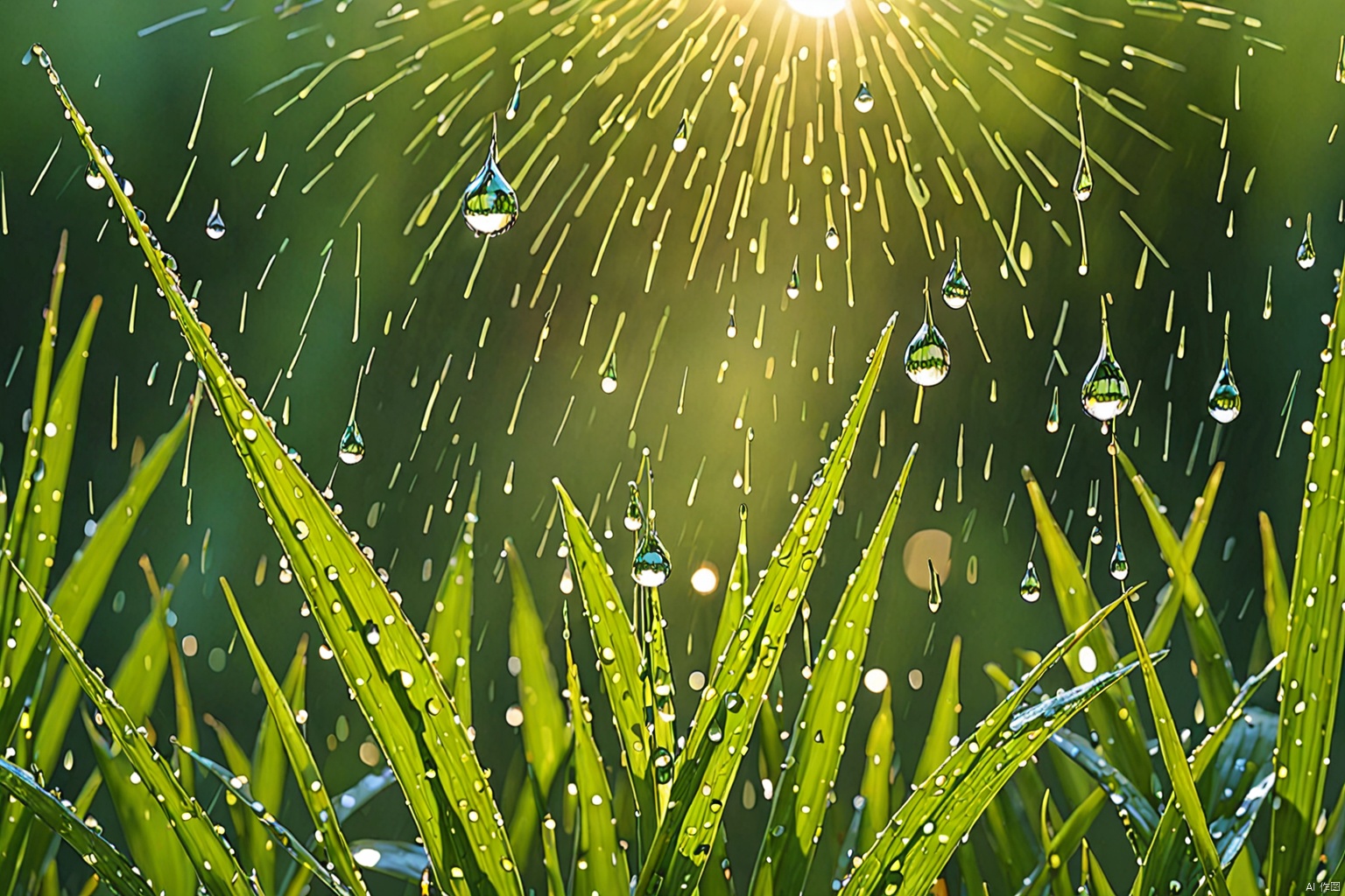  (

Rain and dew                     

:) 

Natural light
Daytime sunlight
Representative,boutique, Masterpiece, 
High Quality, Best Quality, 
4K, 8K,Ultra HD,high res, 
Full Detail,Exquisite Detail, Super Detail, 
