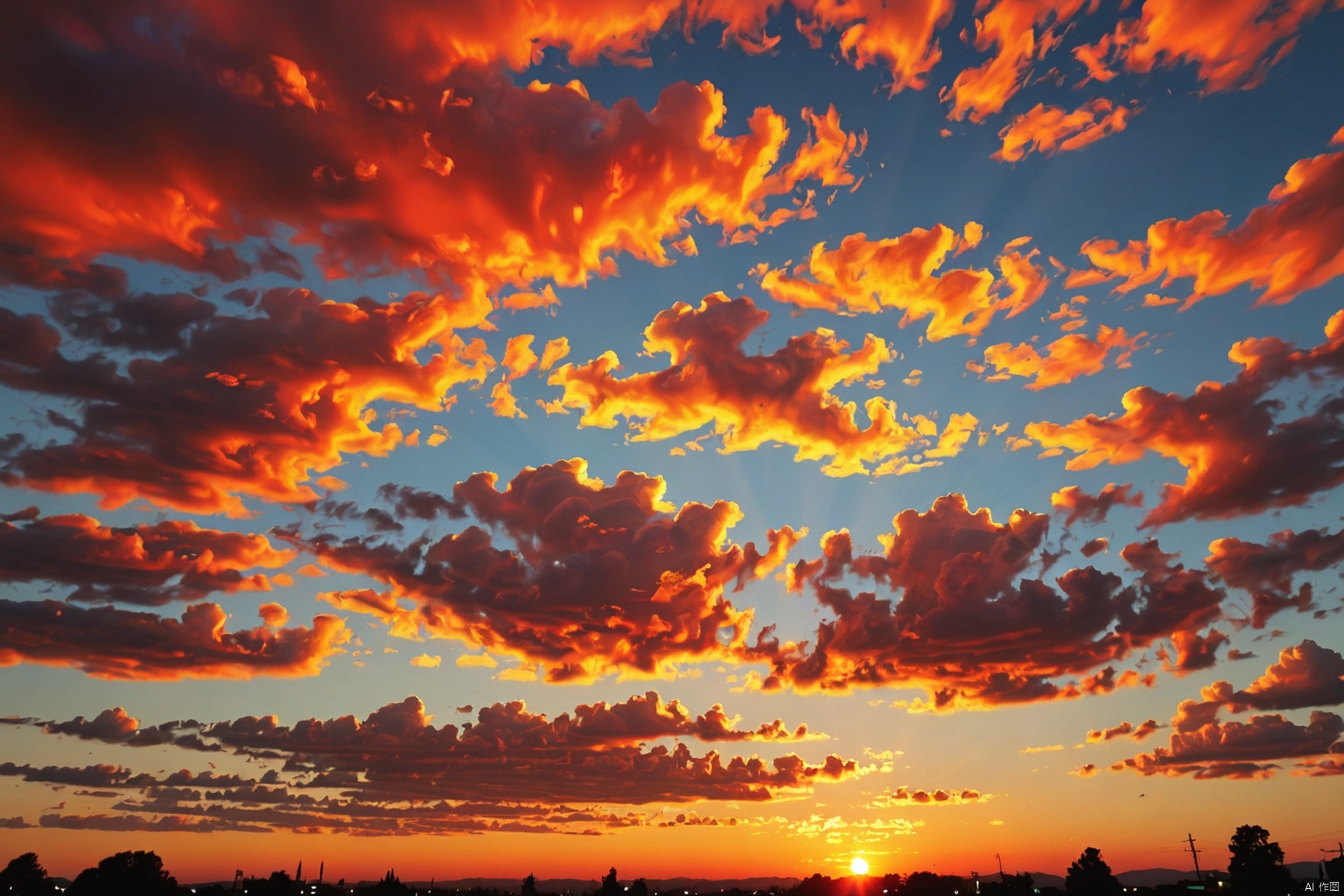  Sunset sky 
