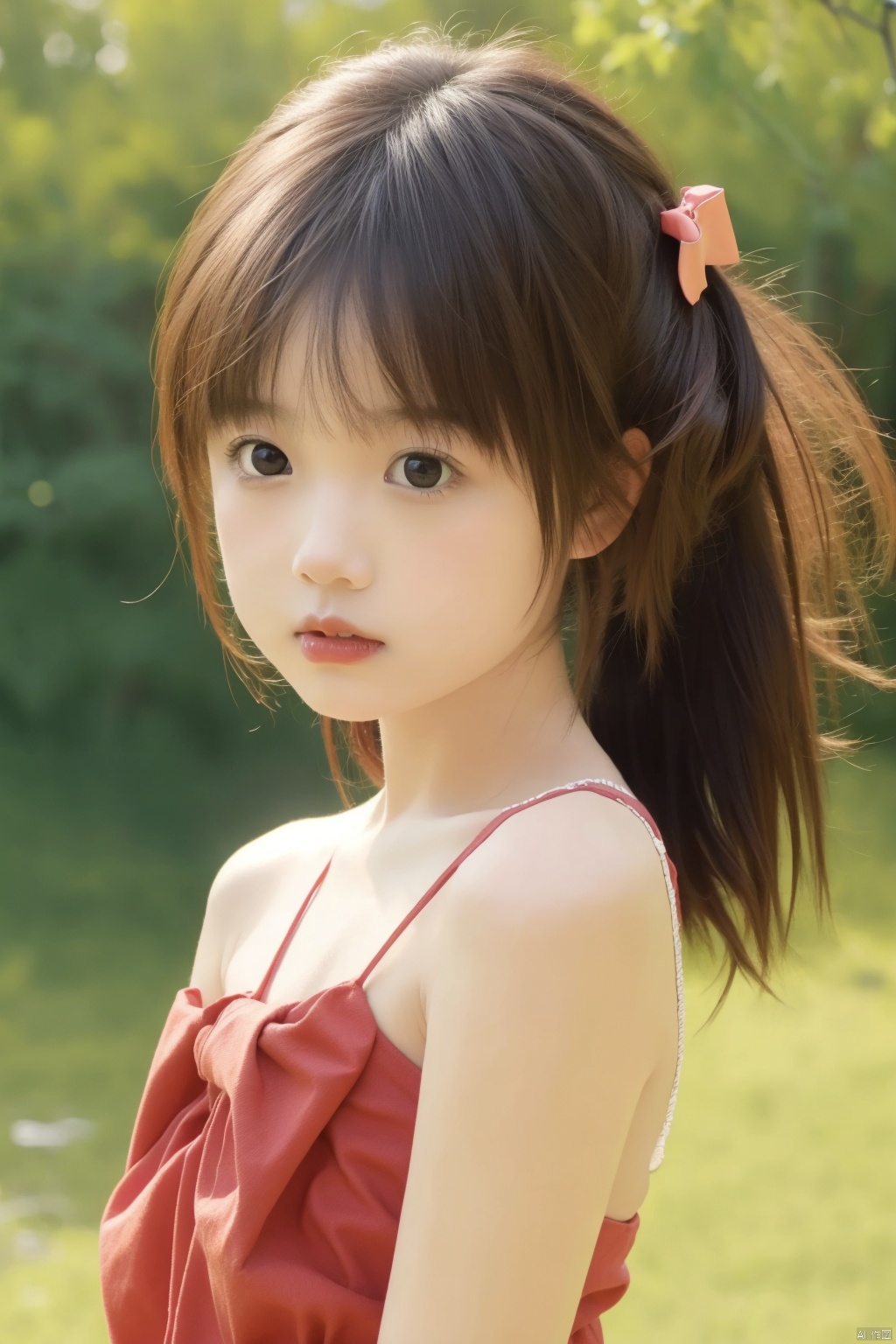  Best quality, masterpiece, photorealistic, 32K uhd, official Art,
1girl, slender figures,big eyes, A little mouth ,thin lips,(hair bows:1.4),12 years old,flat chest, nude,naked ,thin waist, (long messy hair:1.2),(blurry background:1.2)