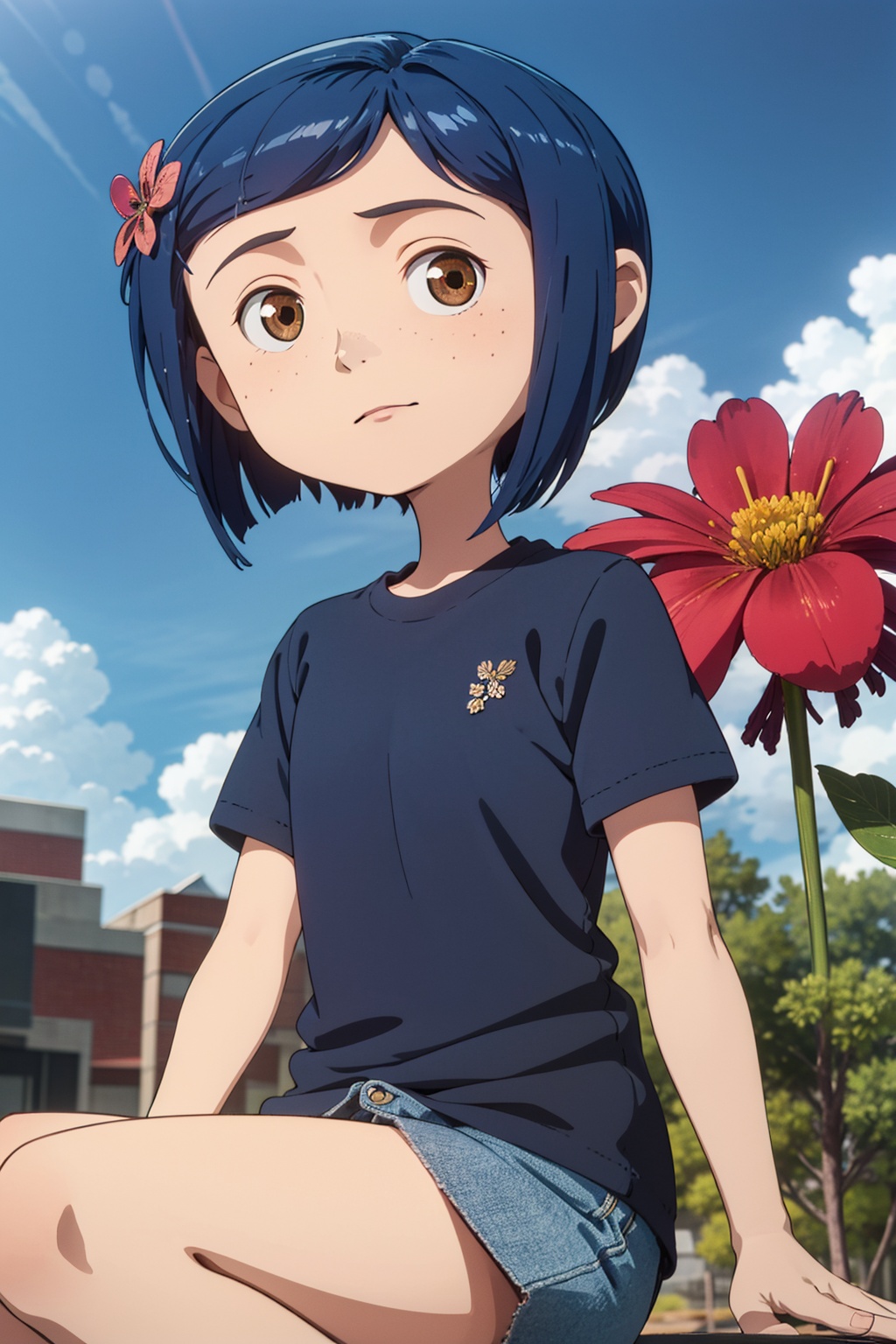 1girl,  solo,  anime coloring on Tensor.Art