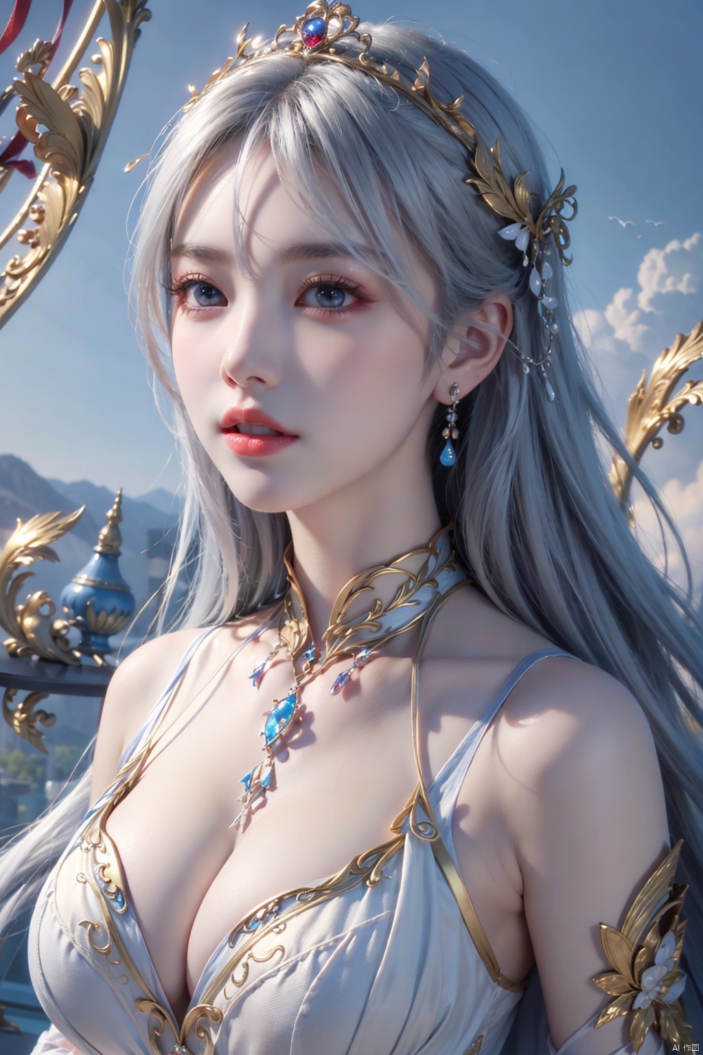  masterpiece, Ultra High Detail, best quality, ultra-detailed, 8k, exquisite portrait, beautiful detailed eyes,floating, beautiful detailed sky, dynamic angle, no hands are painted, yunxi,1girl