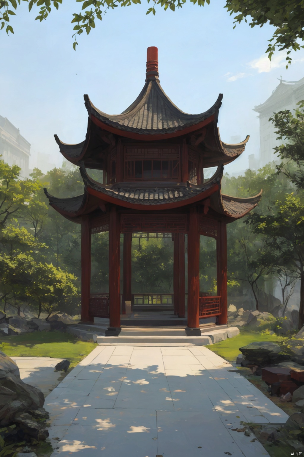  Bestquality,8k,(((masterpiece))),((bestquality)), , Chinese Architecture_Pavilion