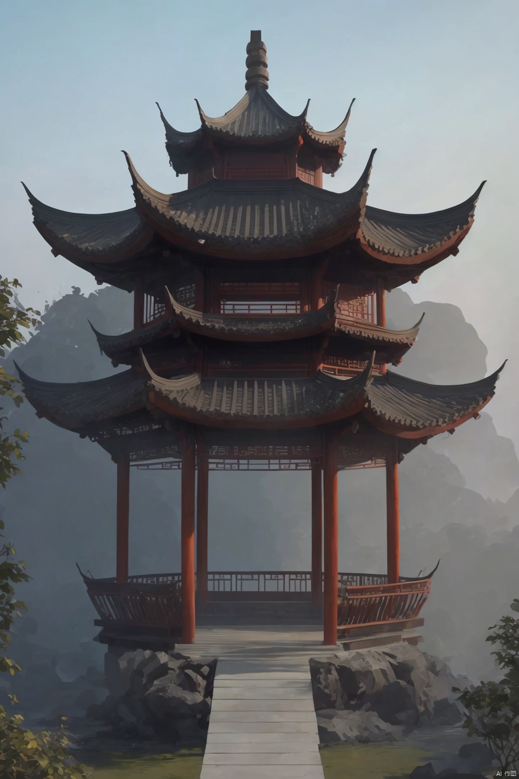  Bestquality,8k,(((masterpiece))),((bestquality)), , Chinese Architecture_Pavilion