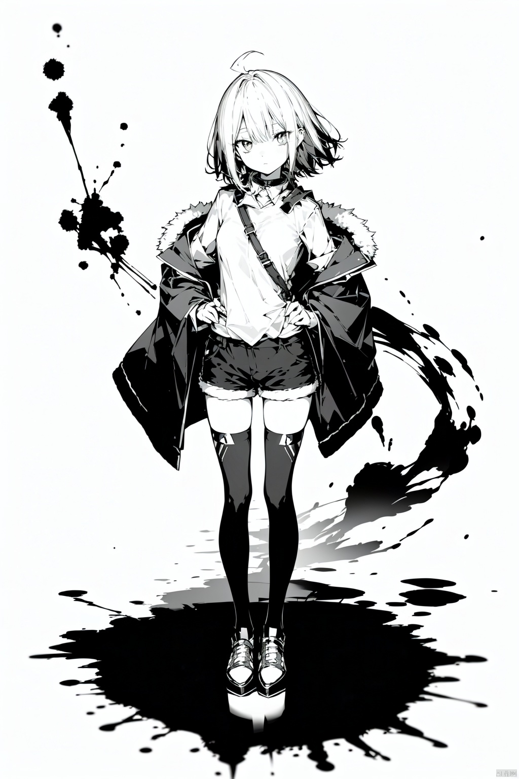 1girl,  ahoge,  bangs on Tensor.Art