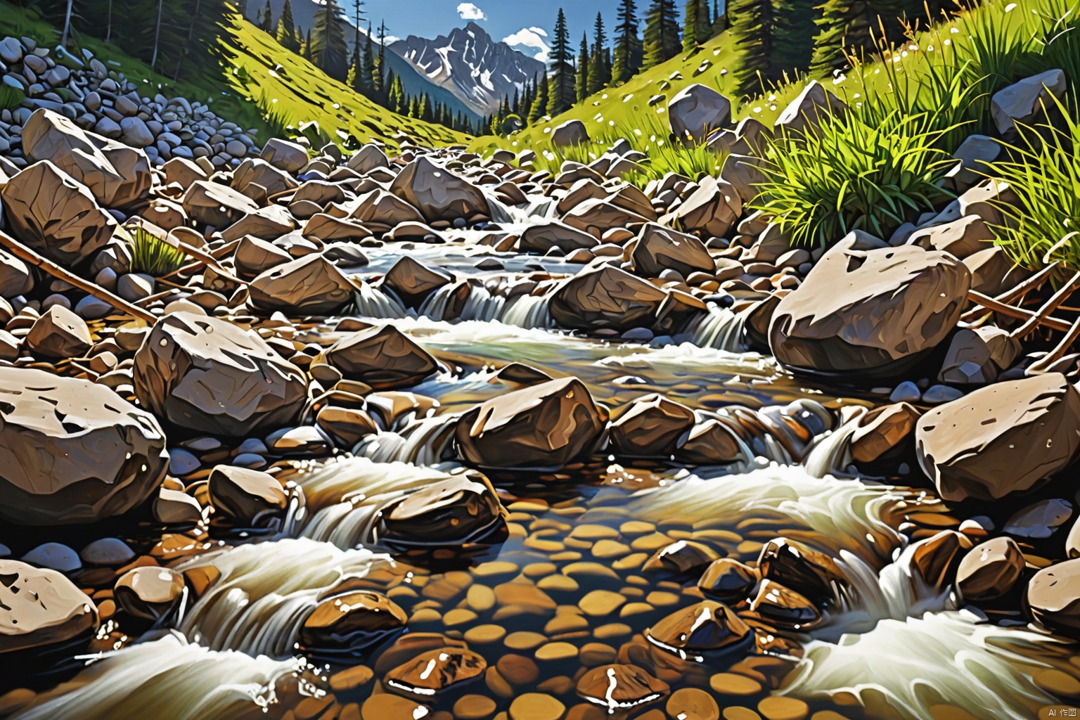 Mountain stream,
